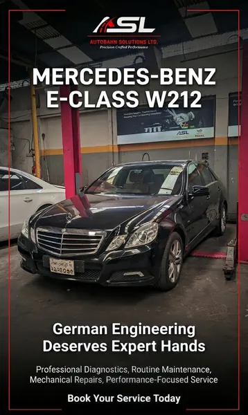 Mercedes-Benz E-Class W212 serviced at Autobahn Solutions, Dhaka