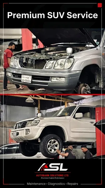 Premium SUV before and after service at Autobahn Solutions, Dhaka